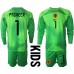 Günstige Niederlande Remko Pasveer #1 Torwart Babykleidung Heim Fussballtrikot Kinder WM 2022 Langarm (+ kurze hosen)